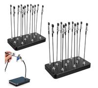 Model Holder for Painting - Miniature Painting Handle with Magnetic Crocodile Clips, Bendable Modelling Tools Set, 20 Flexible Alligator Clips for Hobby Painting, Model Making