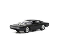 Model Kit Dom\'s Dodge Charger R/T Black Fast & Furious Movie Build N\' Collect 1/55 Diecast Model Car by Jada 31148
