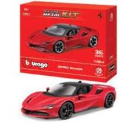 BBURAGO - Model Kit Ferrari R&P SF90 Stradale - Realistic Car Model in 1:24 Scale, Official Ferrari License, Recommended Age 14+ Years