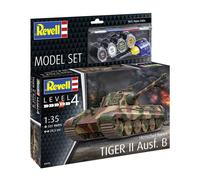 Revell Model Set 63249 Tiger II Ausf. B Tank 1:35 Scale Unbuilt/Unpainted Plastic Model Kit with Accessories