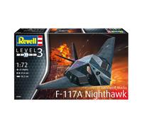 Revell 03899 Lockheed Martin F-117A Nighthawk Stealth Fighter 1:72 Scale Unbuilt/Unpainted Plastic Model Kit