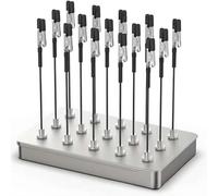 Model Kit Tools Adjustable Height & Width Painting Turntable Stand With Rotating Platform for Miniatures Airbrushing Hobby Craft 360° Rotation Durable Abs Construction (Black2)