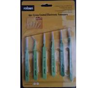 Rolson 59102 6 pc Epoxy Coated Tweezers