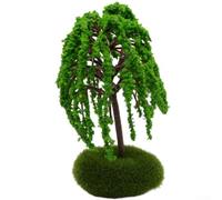 Model Mixed Tree Building Train Scenery ArchitectuSimulated Miniature Landscape Trees Model Plastic Railway Diorama Decor Lifelike Detailing Vibrant Green 9x5x5cm Lightweight(A)