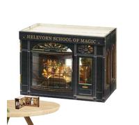 Model - Model Kits Craft Miniature House Room Idea Realistic Wooden Puzzle Miniature Making Kit for Families Children Lovers