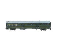 Model of A Luggage Van in 1:75 Scale, Desk Decoration, Model Railway Carriage for The Office, Green