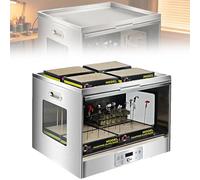 Model Paint Drying Box, Stainless Steel Airbrush Drybooth, Built-in Odour Ventilation, Adjustable 20°C~50°C, 0.5~24H Timer, StorageFunction, for Water-Based Paint, Oil-Based Paint, Marker Paint