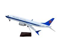 Model Plane Replica Realistic Large Scale with Voice Automated Lights | Aircraft with Stand | Premium Collectors Display | Aviation Gift (China Southern Boeing 737MAX 8 1:85 Scale)