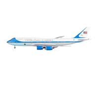 model planes For 1:400 Scale Adult Model Aircraft US Air Force One 747-8 Die-cast Metal Aircraft Model Collectible toy airplane kit(Blue)