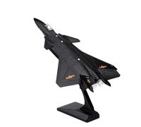 model planes For Alloy Model Aircraft J-10 J-20 Military Vehicle Sound And Light Pull Back Miniature Metal Fighter Collection Gift Boy toy airplane kit(J20 Black)