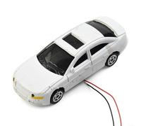 Model Railroading Essentials Set of Twenty LED Head Lighted Cars at Scale 1 87