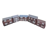 Model Railway Houses Card Low Relief TT Gauge Pack of 5 1/120 Scale Set 11