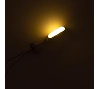 Model Railway Lights 10 Pcs LED Lattice Mast Street Wall Light for N Scale Track Platforms, 28mm Height, 3V DC/AC, with Resistors for 12-16V(Black)