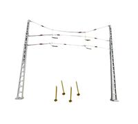 Model Railway Post for Miniature Scenic Model Made of PP Material, Easy to Install, Suitable for Sand Table Decoration, C