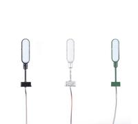 Model Railway Track N Lights with 28mm LED Lattice Mast and Platform Light Kit Featuring Series Resistors for 12V 16V Supply Compatibility (Green)