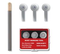 Model Rivet Maker Tool RM-B1- Large Diameter Gear (Pitch 0.35/0.4/0.45 mm) - Stable Rolling Scriber for Long Straight Lines on Gunpla Armor, Tank Skirts & Aircraft Wings