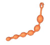 Model Round Eggs and Water Droplet Shape Anal Plug Sex Toys Progressive Anal Dilator from Small to Large Anus Six Beads(Water Droplet)