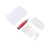 Model Scriber Tungsten Steel Scribe Line Cutting Tool with 7 Blades 0.1 0.2 0.4 0.6 0.8 1.0 2.0mm, Anti Slip Aluminum Alloy Handle for Gunpla HG MG PG Real Grade Model