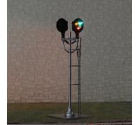 Model Signal Light, HO Gauge Coloured Light Signal - Model Railway Accessories, Miniature Diorama Lifelike Remote Train Light Signal Model