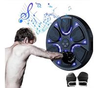 Model Smart Music Boxing Machine For Adults And Kids, Bluetooth Training Machine With LED Electronic Wall Mounted, Home Indoor Workout Equipment With Premium Boxing Gloves