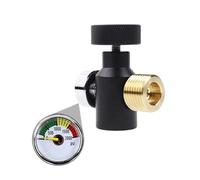 Model Soda CO2 Refill Adapter Connector Gas Regulator Tank Cylinder Aquarium Homebrew Tr21-4 to W21.8-14(Tr21 to W21.8 Gauge)