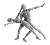 Model Stands Mini Action Figure Movable Gestures PVC Lightweight Model Stands Doll Body-Chan Set with Pedestal Support for Sketching, Painting, Drawing Male