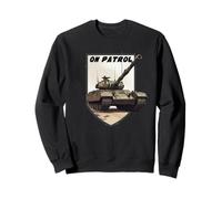 Model Tanks On Patrol | Mini Warfare | 1/35 Scale Hobby Art Sweatshirt