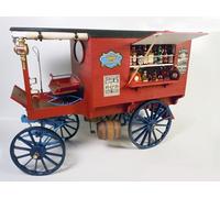 Model Trailways Old West Medicine Wagon 1:12 Scale - Length 13" Wood and Metal kit to Assemble for Adults DIY
