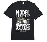 Model Train-A-Holic On The Road Funny Model Train Comfort Colors Adult Heavyweight T-Shirt
