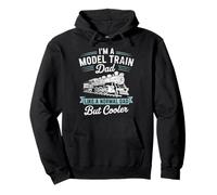 Model Train Dad Miniature Railway Father Scale Railroading Pullover Hoodie