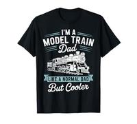 Model Train Dad Miniature Railway Father Scale Railroading T-Shirt