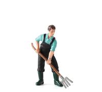 Model Train Figures, Painted Farmer and Shepherd PVC People for Railway Layouts, Standing Simulation Farm Scene Accessories for HO OO Gauge Dioramas