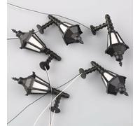 Model Train Lantern Post 43 mm 1:25 for 3 V LED Model Train Lantern Post | 10 white LEDs, pre-assembled with cables, ideal for night scenes, 43 mm height, for 3 V operating voltage