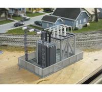 Model Train Railway - Transformer Station Kit - HO Scale or OO Scale