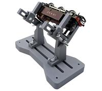 Model Train Servicing and Repair Stand. Adjustable. Gauge/Scale HO, OO, TT, N, Locomotive Maintenance Cradle (Grey)