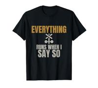 Model Trains - Everything Runs When I Say - Layout Builder Value Graphic T-Shirt
