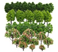 Model Tree 70Pcs/Set Assorted DIY Simulation Miniature Trees with Stake Model Trees Miniature Trees, Model Trees, Model Trees and Bushes for Architecture Model Railway Scenery Landscape