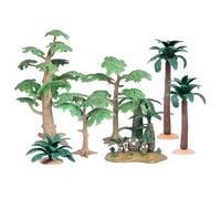 Model Trees -ABS 7 Pieces Scenery Building Plant Figurines, Scenery Landscape Tree Models for Women Men Kids Children Adults Friends Camping Lawn Porch Patio Fun