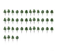 Model Trees Deep Green 5CM N Scale 1/250 Miniature Railway Building Scenery Layout Diorama Landscape Display Train Scene Architecture Model Sand Table Garden DIY Decoration 40 Pieces