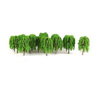 Model Trees Figures for Crafts,25Pcs 3.5cm 3D Landscape Artificial Miniature Scenery Decor Model Willow Trees Layout Train Railway 5.5cm