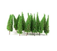 Model Trees for Crafts,10Pcs 6.5cm Pine Trees Model Train Railway Building Green Model Tree for N/OO Gauge Scale Railroad Layout Scenery Decorate Green