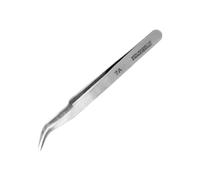 Modelcraft Extra Fine Curved Stainless Steel Tweezers, Silver