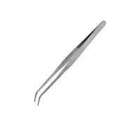 Modelcraft Jeweltool 7-inch Heavy Duty Curved SS Tweezers, Silver