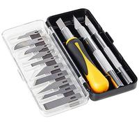 Modelcraft PKN3305/S Precision Craft Knife Set , Silver , 16 Piece