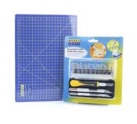 Modelcraft PKN3305/S4 Number 5 Set and A4 Cutting Mat - Multi-Colour (2-Piece)