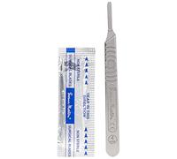 Modelcraft PKN9220#4 Scalpel Handle & 5#26 Blades - Silver (6-Piece)