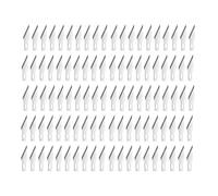 Modelcraft Set of 100x Fine Point Blades, Silver, 11, PKN1711/100