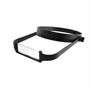 Slimline Headband Magnifier with 4 Lenses, Black