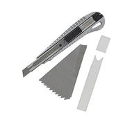 Modelcraft Snap Off Knife & 10 Blades (9mm), Silver