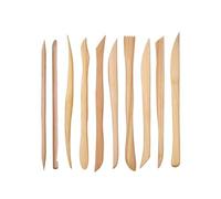 Modeling 10 Pc Ended Carving Set for Polymer | Smooth burr- hardwood, 20 precision s for fine detail, carve emboss blend seams, for ceramic polymer air-dry